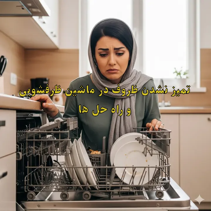 تمیز نشدن لباسهای ماشین ظرفشویی + راه حل های شهباز سرویس
